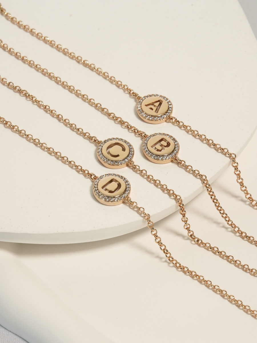 Resim Gold Harf Bileklik