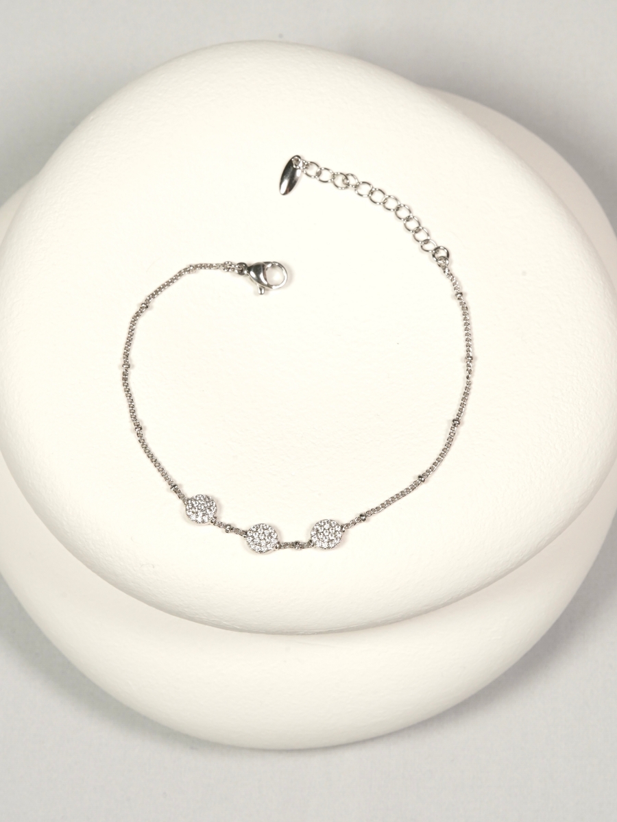 Resim AŞK SIRASI ÜÇ TOPLU SİLVER KADIN BİLEKLİK