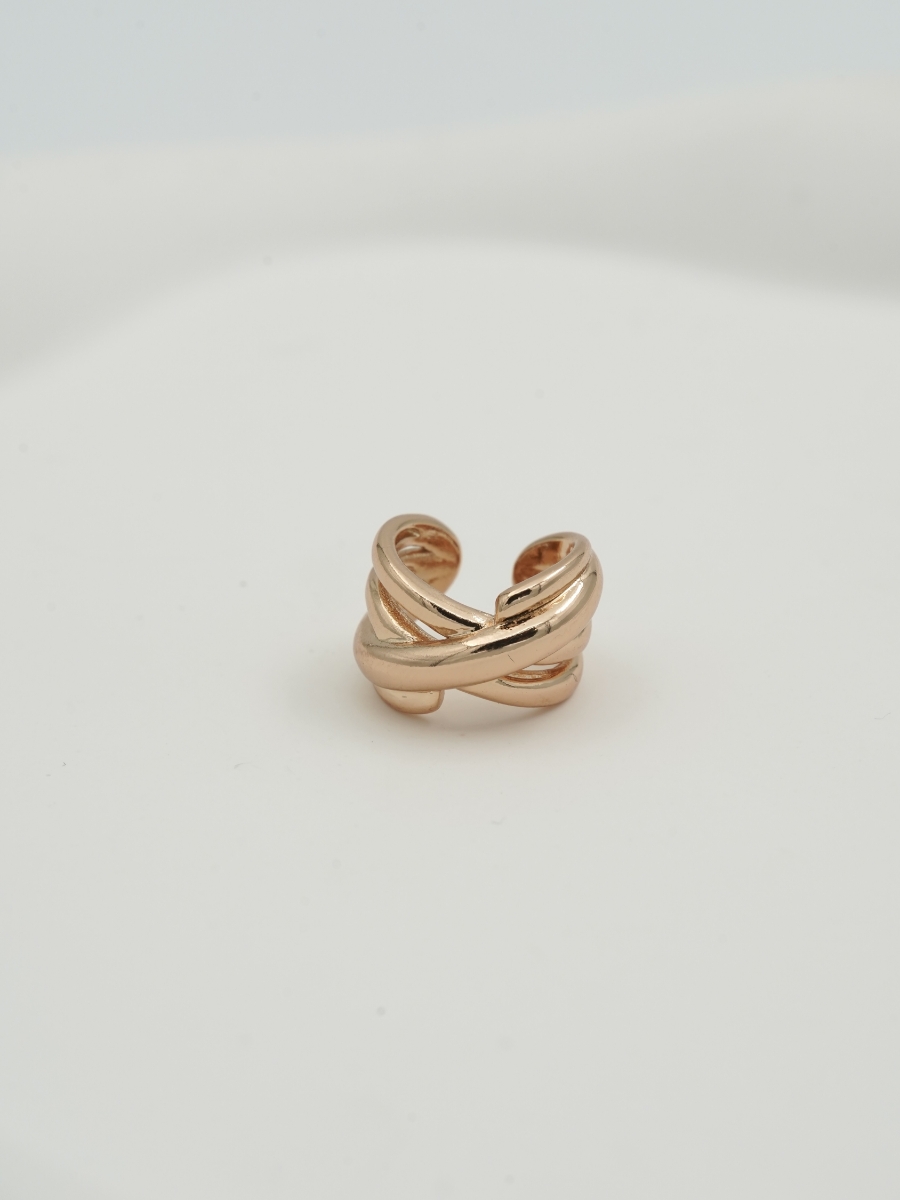 Resim Gold Modern Earcuff Küpe